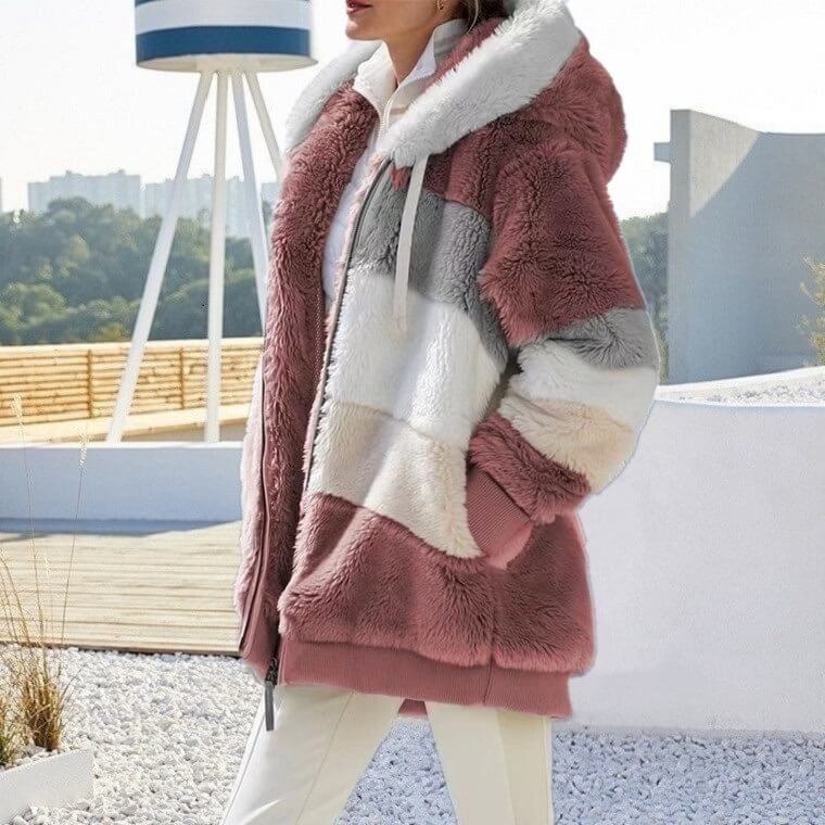 WW | Bunte Fleece-Hoodiejacke