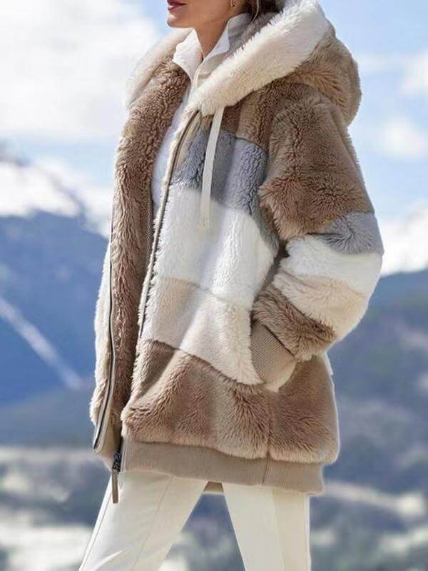 WW | Bunte Fleece-Hoodiejacke