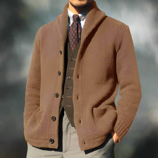 WW | Klassische Strickjacke für Herren mit Knöpfen