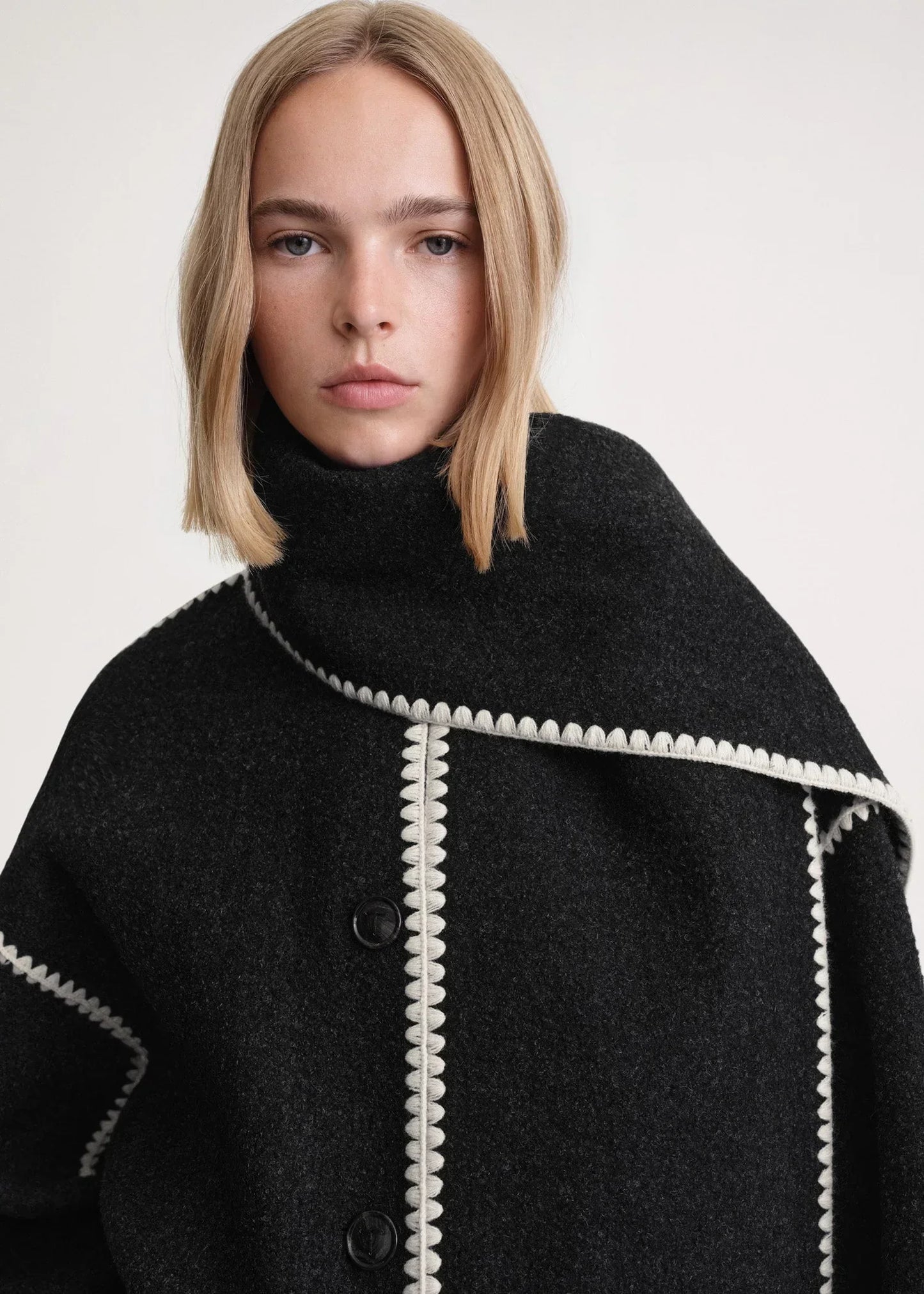 WW | Wool Coat for Women Grey Elegant and Stylish