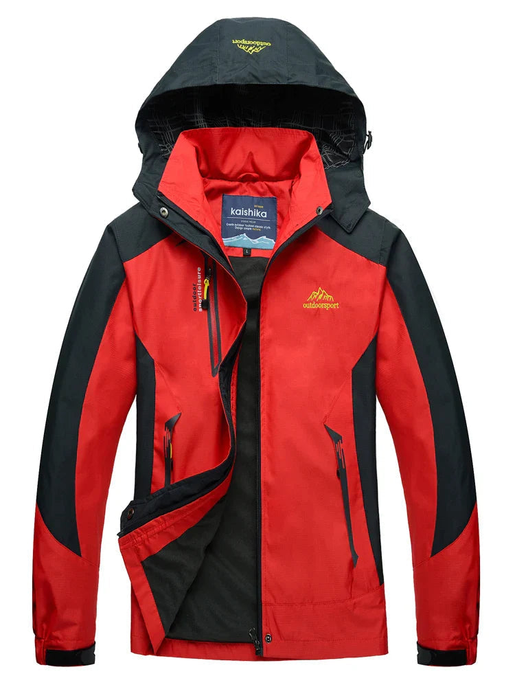 WW | Raincoat Waterproof mid-fit Hood Zipper and Slash Pockets