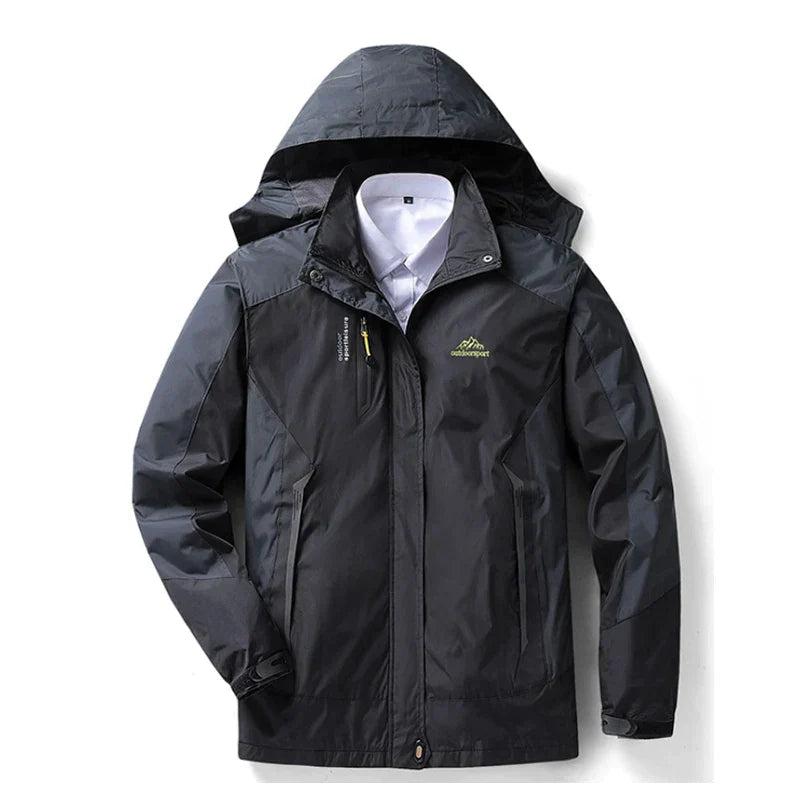 WW | Waterproof Windbreaker Jacket with Sporty Hood Design