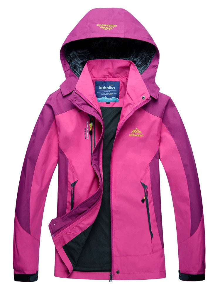 WW | Waterproof Windbreaker Jacket with Sporty Hood Design