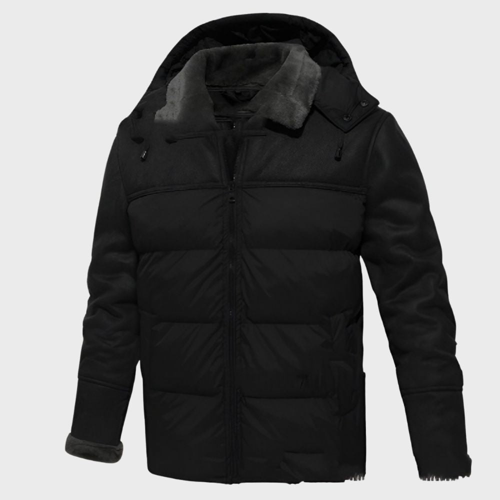 WW | Men's Waterproof Winter Jacket with Plush Hood