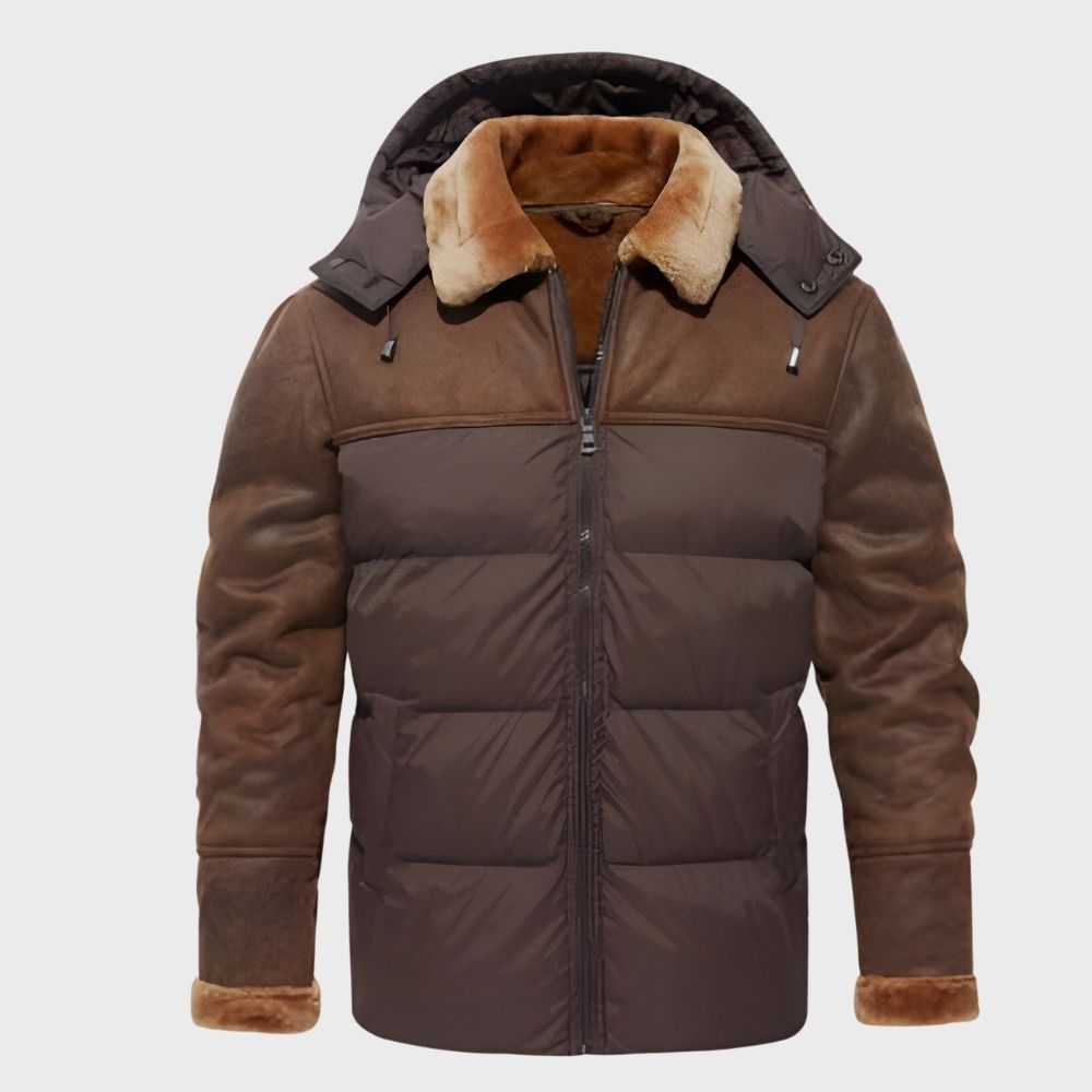 WW | Men's Waterproof Winter Jacket with Plush Hood