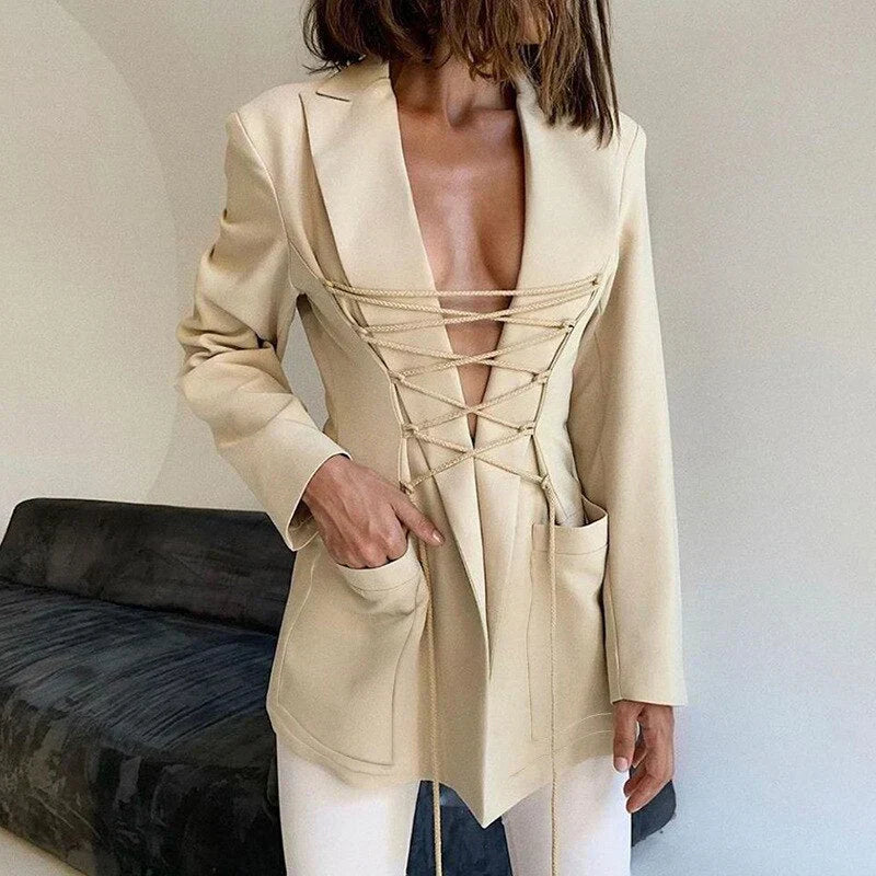 WW | unlined blazer arm pockets thin coat