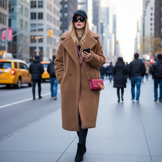 WW | Damen Teddy Weiche Winterjacke mit Langen Ärmeln