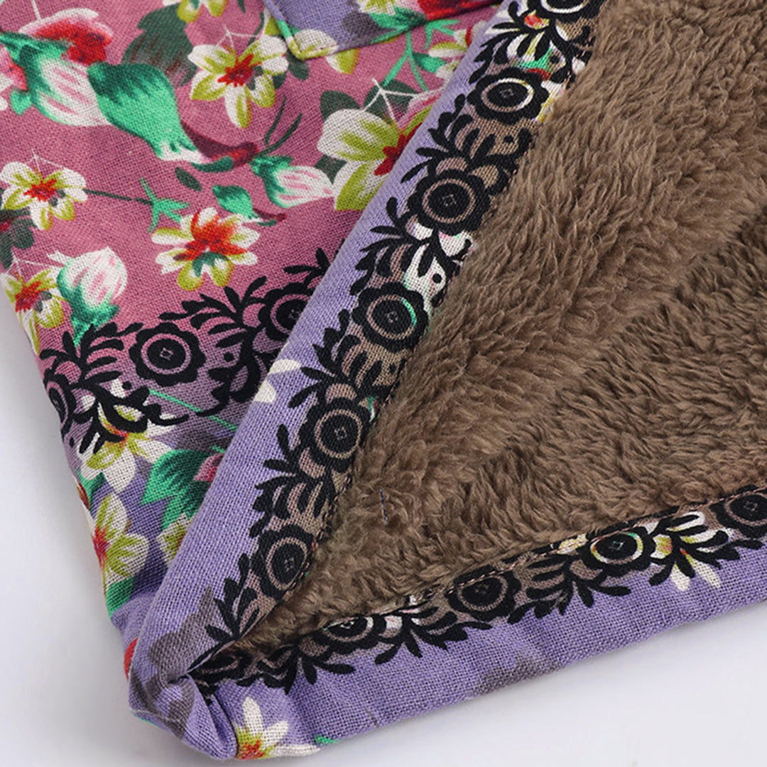 WW | Blumen Reißverschluss Jacke mit Kapuze Damenjacke