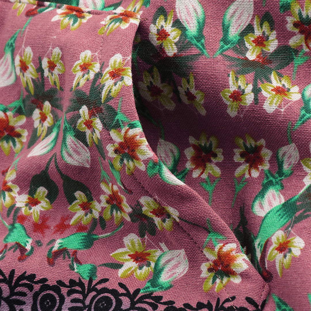 WW | Blumen Reißverschluss Jacke mit Kapuze Damenjacke