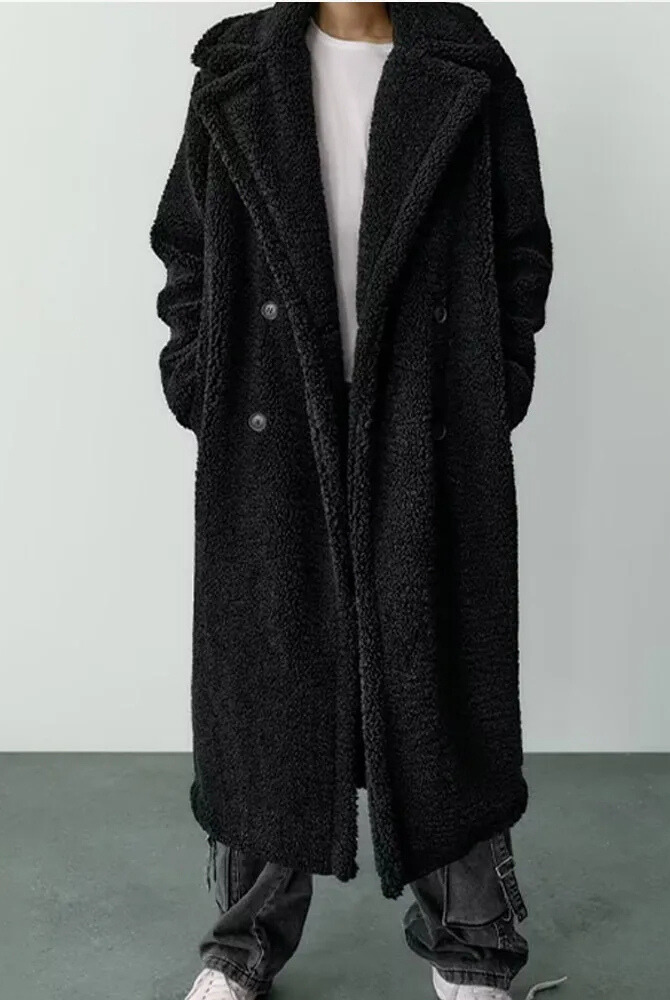 WW | Doppelreiher Pelz Winterjacke Lange Überjacke Frauen