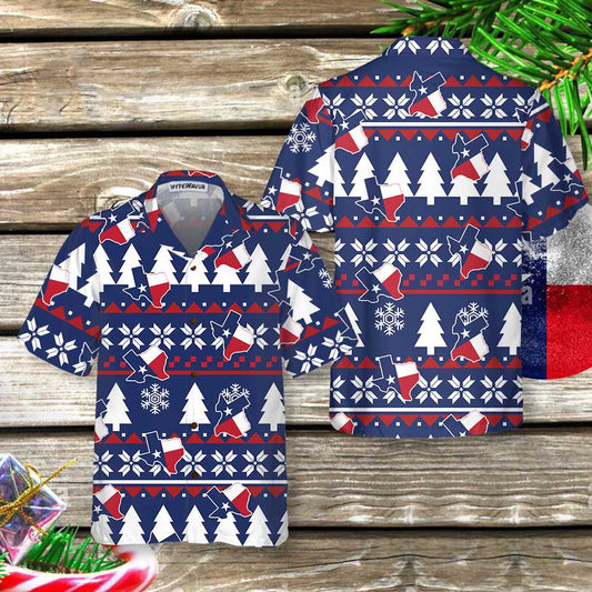 WW | Texas Ugly Christmas Pattern Hawaiian Shirt