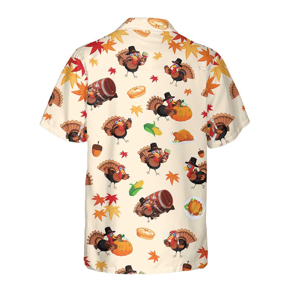 WW | Das süßeste Truthahn-Hawaiihemd für Thanksgiving, witziges Gobble-Shirt, Geschenk für den Weihnachtstag