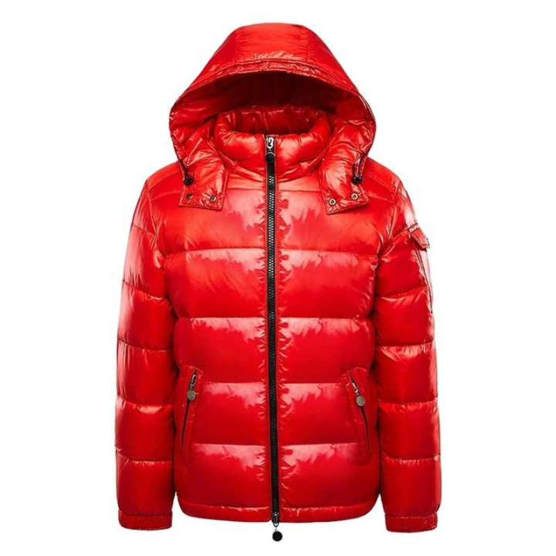WW | Puffer Jacket Water-Repellent Nylon Lining Hood Zip and Snap Pockets