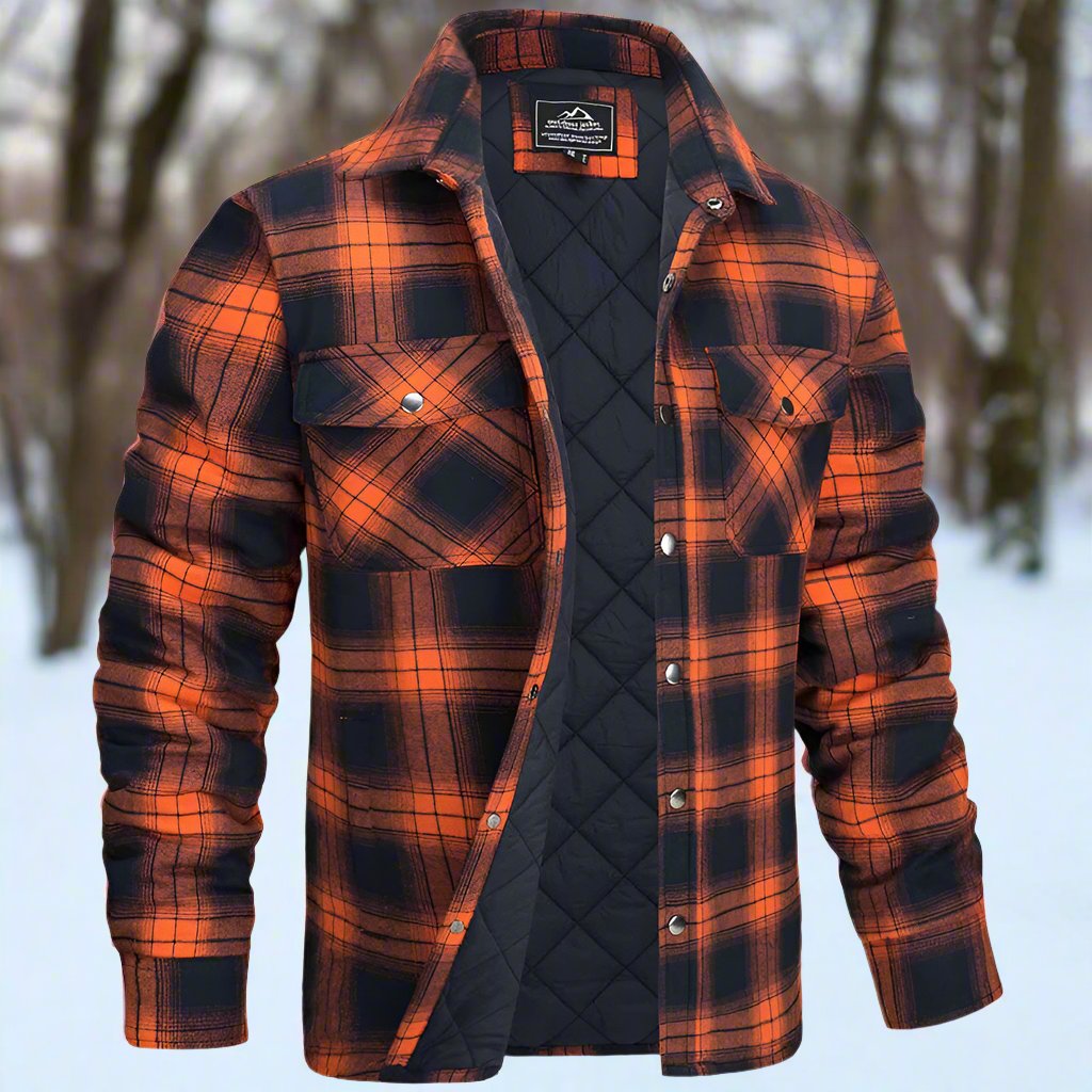 WW | Shirtjacke Steppflanell Karomuster Druckknöpfe Brusttaschen