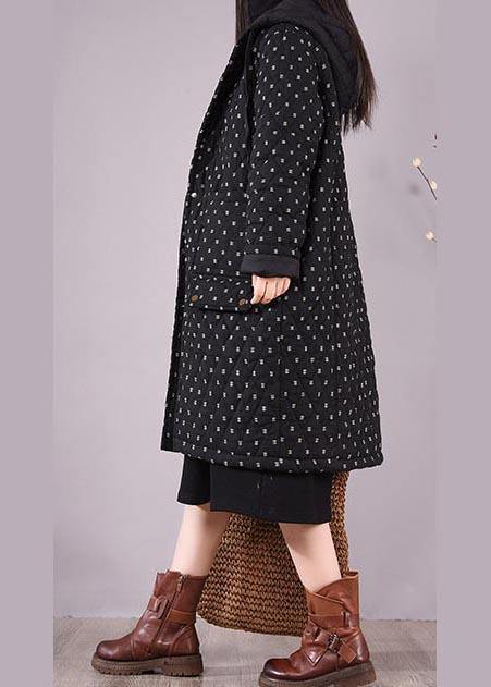 WW | Fit Coats Black Hood Pockets Casual Outfit