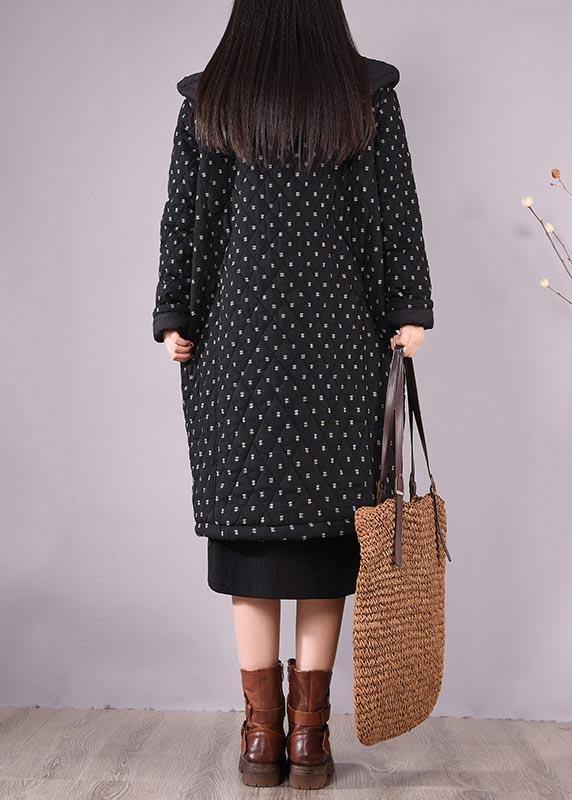 WW | Fit Coats Black Hood Pockets Casual Outfit