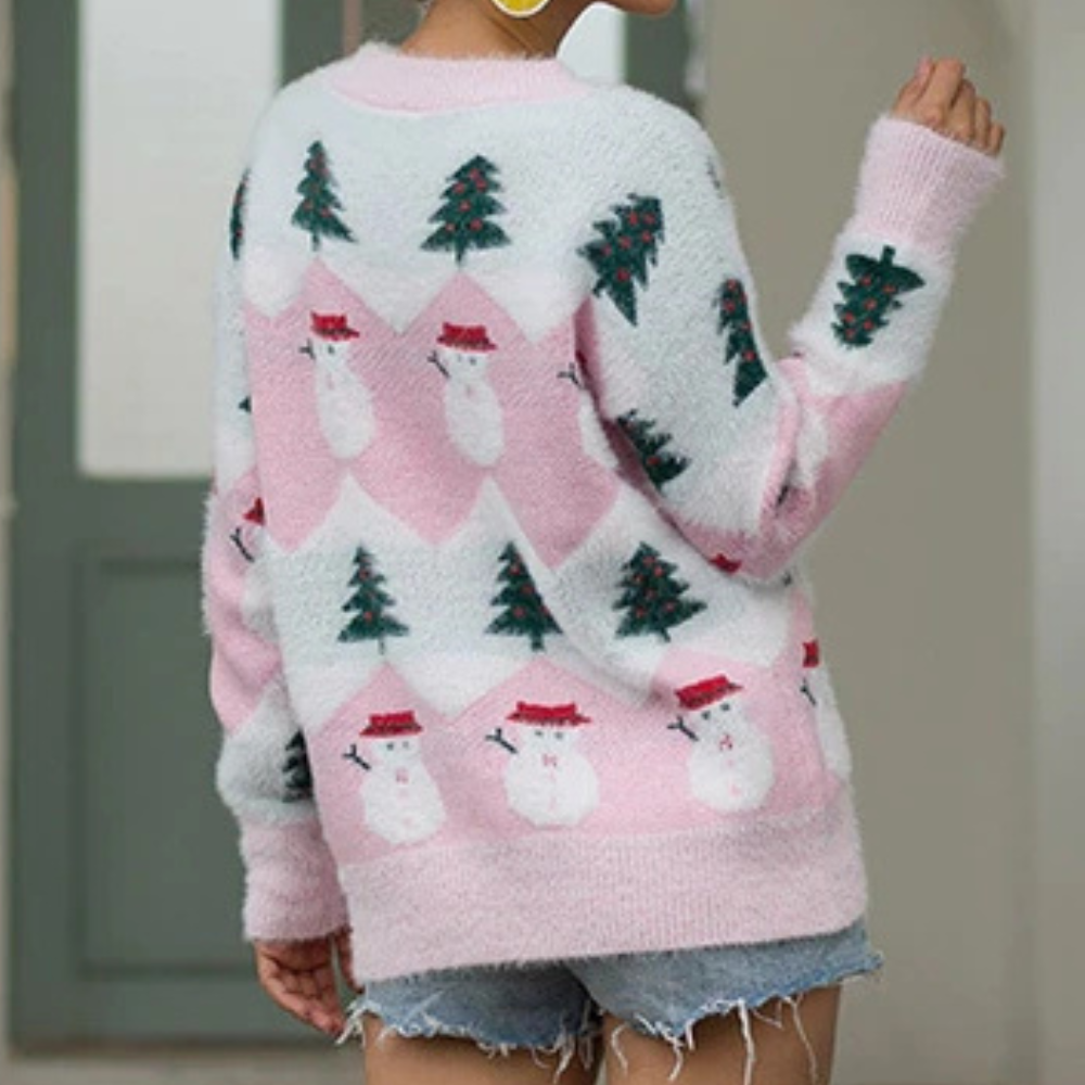 WW | Trendiger Weihnachtspulli Für Damen Mit Muster