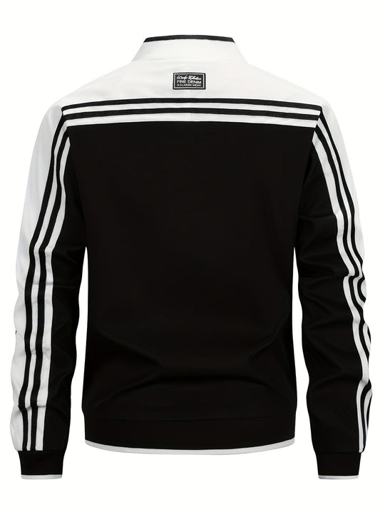 WW | Zip-Up Gestreift Sportjacke