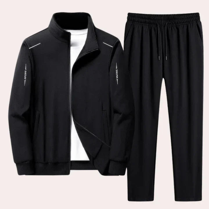 WW | Zipper Elastic Waist Jogger Set Co-Ord Set Mens