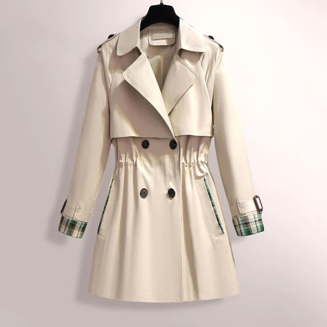 WW | Doppelreiher V Ausschnitt Halbarmjacke für Damen