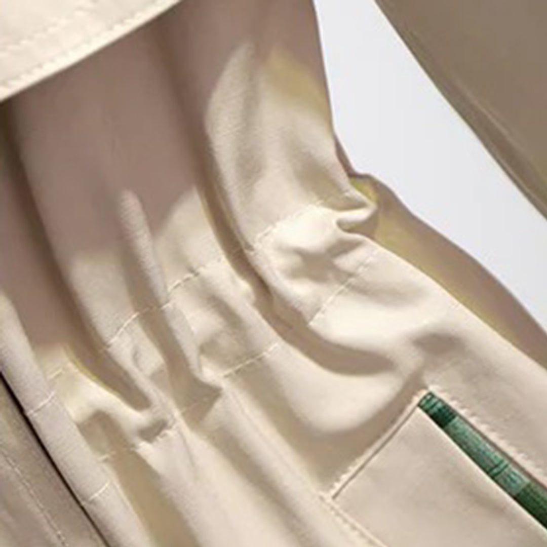 WW | Doppelreiher V Ausschnitt Halbarmjacke für Damen