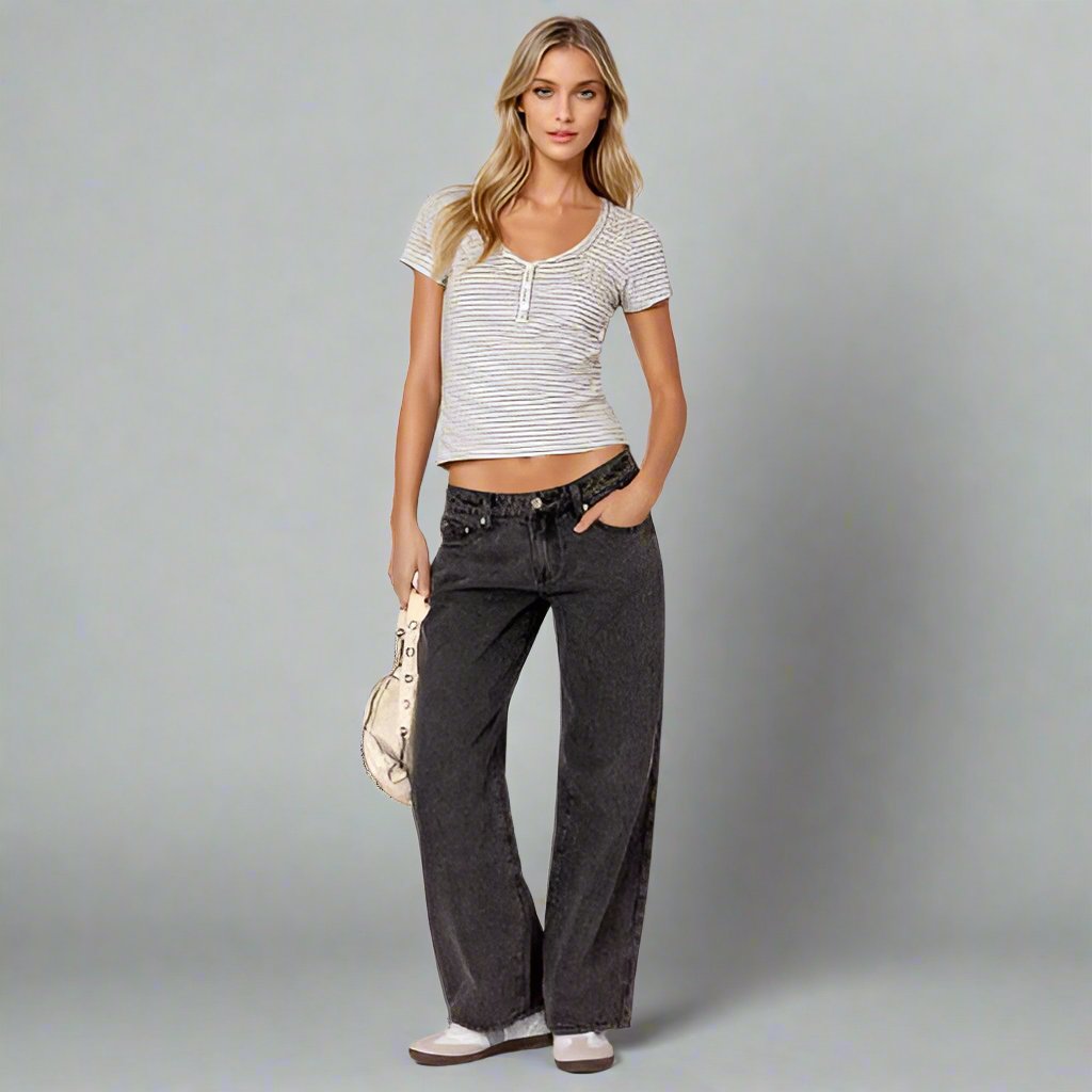 WW | trendige Low-Rise-Jeans aus Stretch-Denim für Damen
