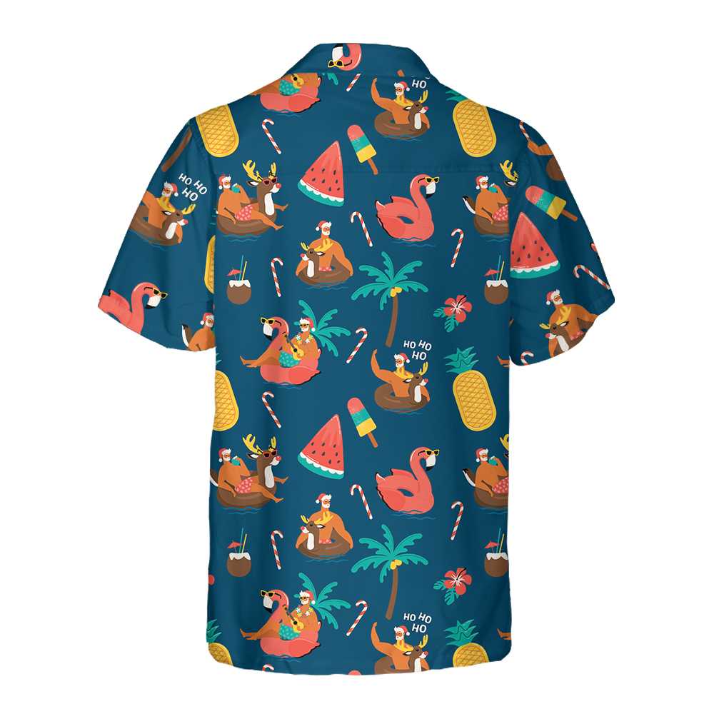 WW | Tropisches Heißes Weihnachts-Hawaiianhemd, Lustiges Weihnachtshemd, Geschenk Für Weihnachten