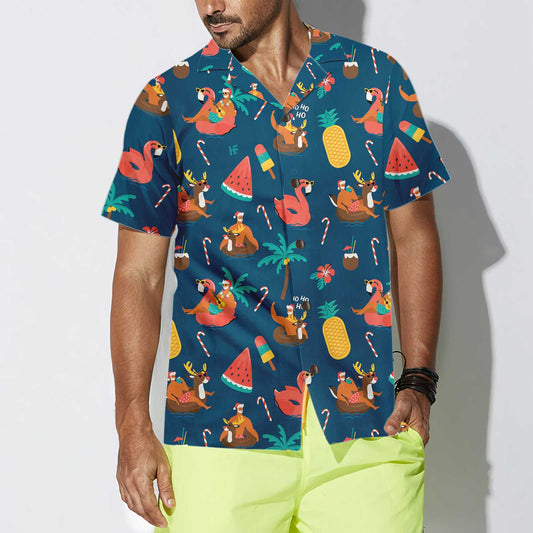WW | Tropisches Heißes Weihnachts-Hawaiianhemd, Lustiges Weihnachtshemd, Geschenk Für Weihnachten