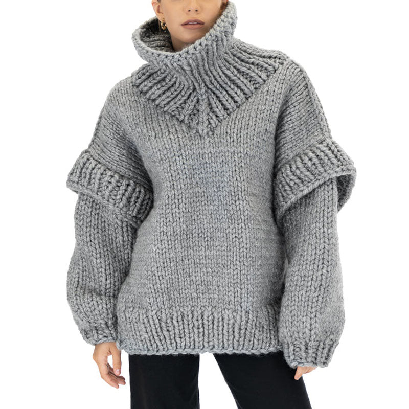 WW | Übergroßer Lässiger Pullover