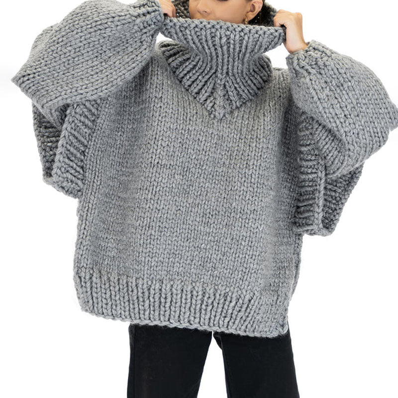 WW | Übergroßer Lässiger Pullover