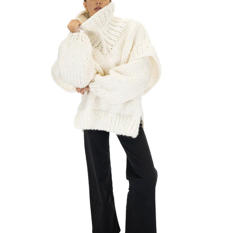 WW | Übergroßer Lässiger Pullover