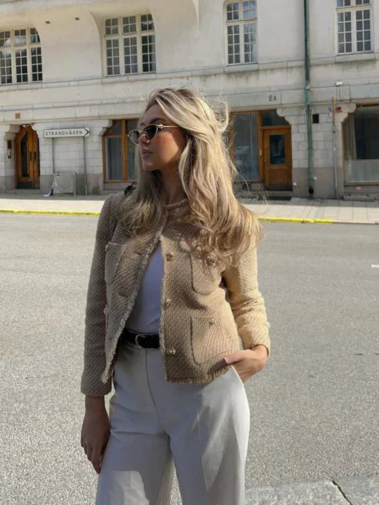 WW | Jacke Knopfverschluss Herbst Blazer Jacke Damen Jacke