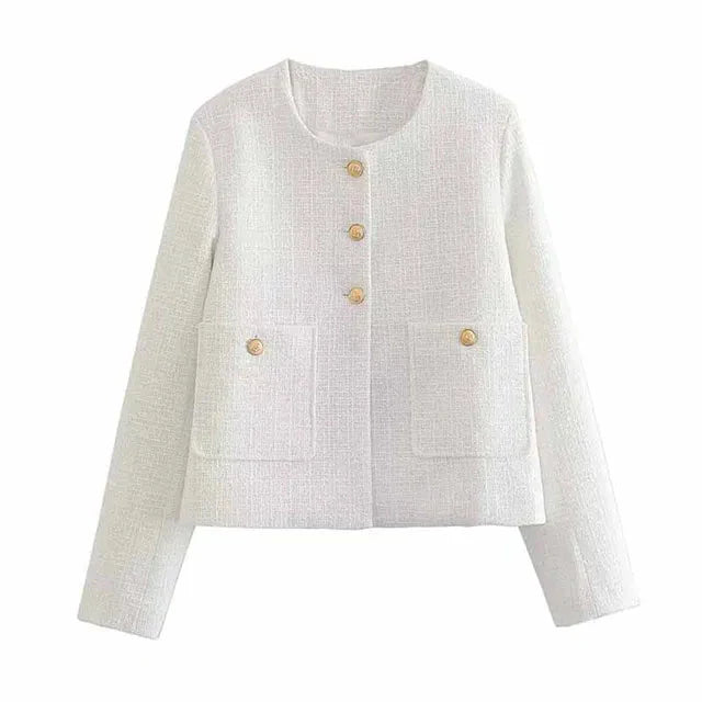 WW | Jacke Knopfverschluss Herbst Blazer Jacke Damen Jacke