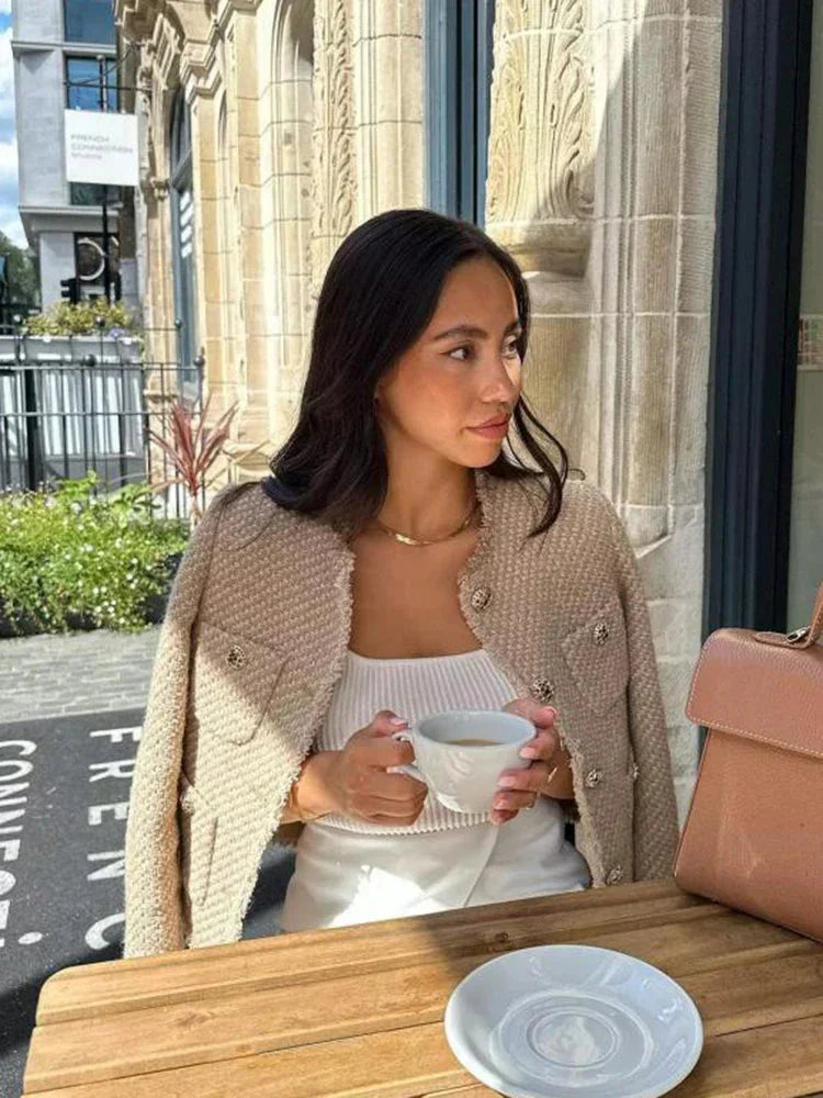 WW | Jacke Knopfverschluss Herbst Blazer Jacke Damen Jacke