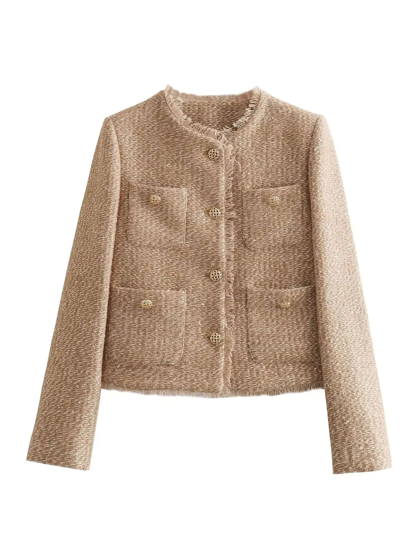 WW | Jacke Beige Elegant Sommerjacke Damenjacke
