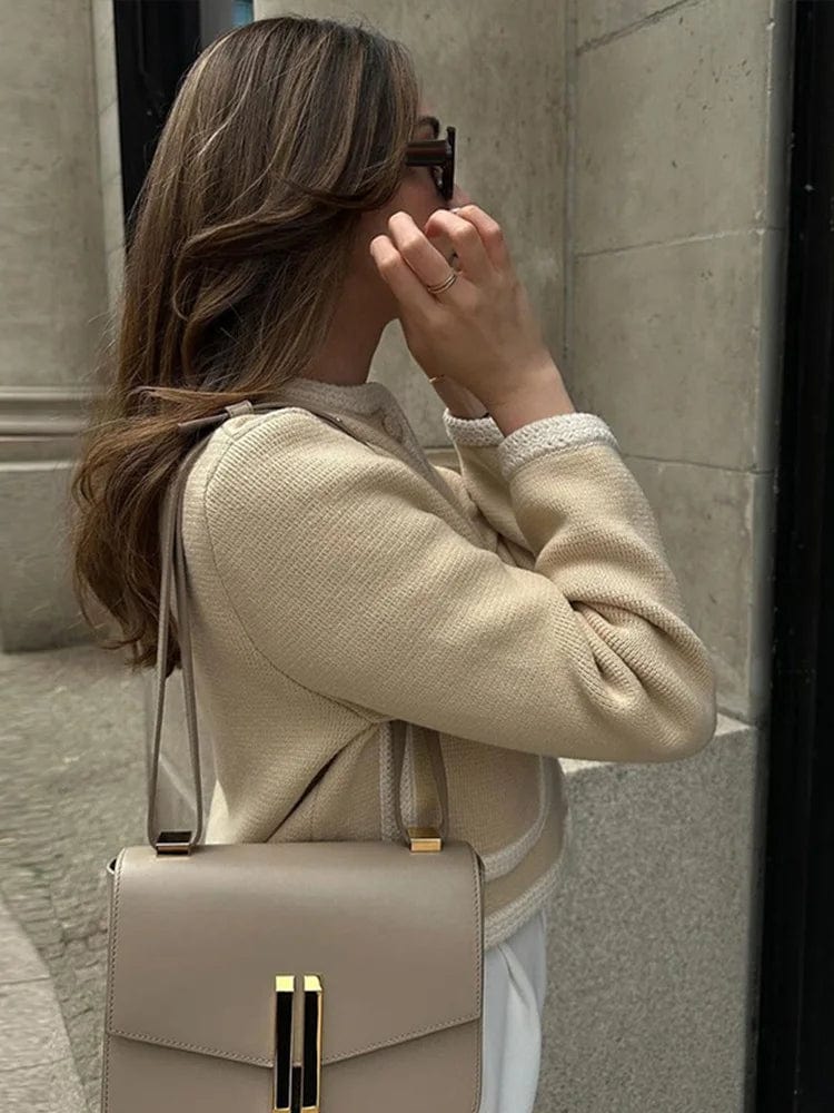 WW | Jacke Beige Kurz Weste Damenblazer