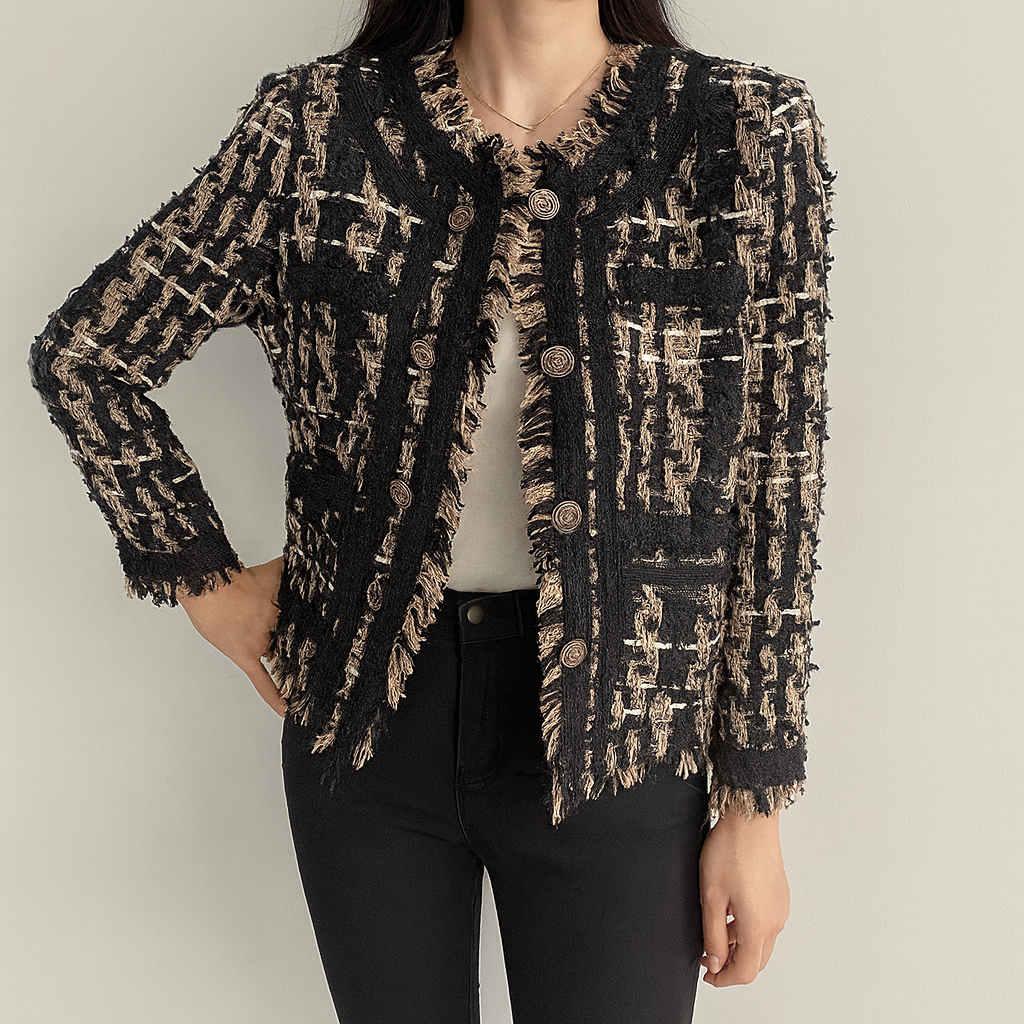 WW | Casual Schwarzes und Braunes Blazer für Damen