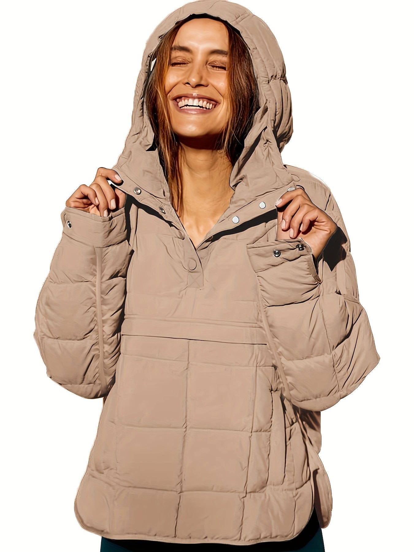 WW | Warmer, casual women's hooded coat