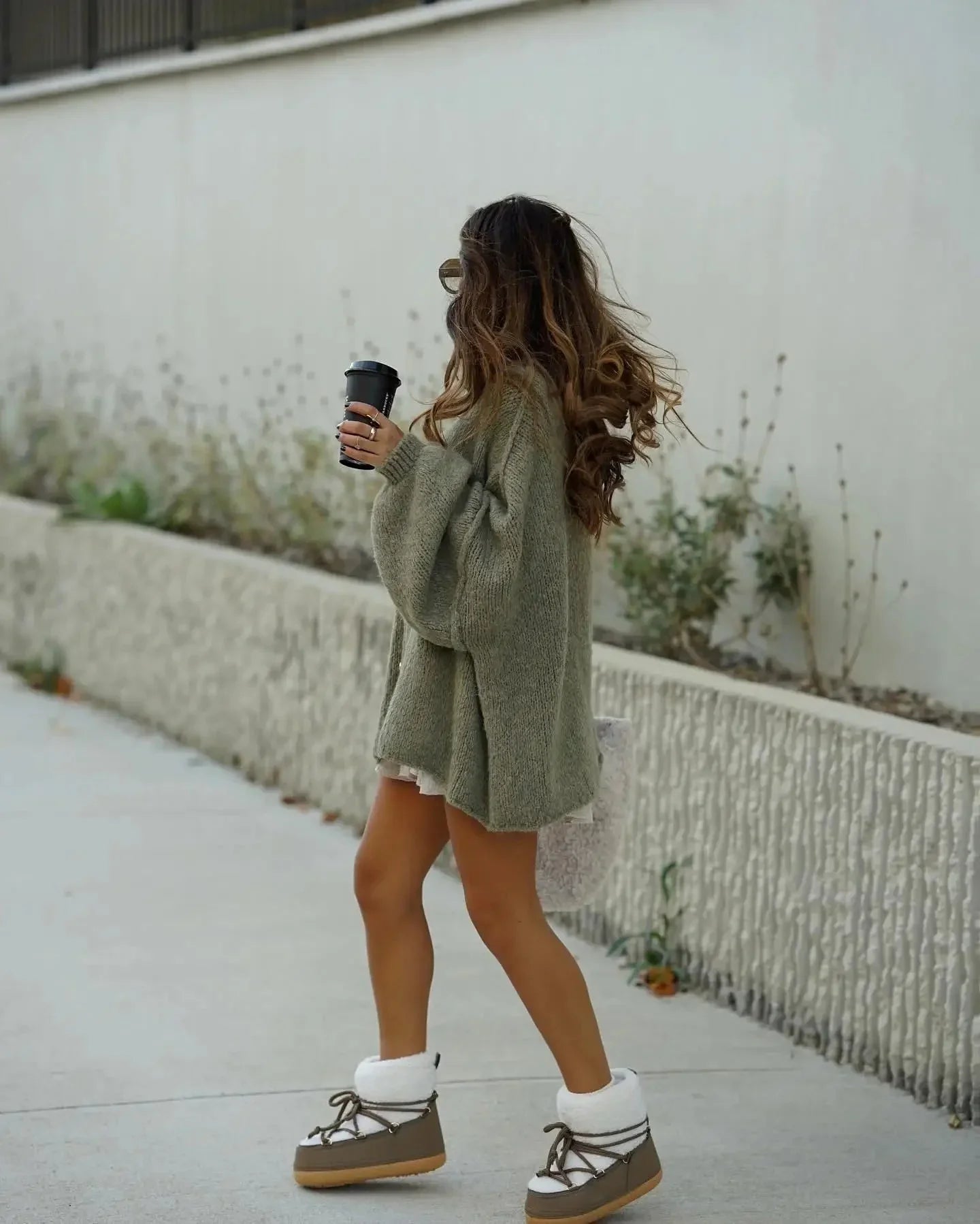 WW | Oversized Cardigan Warm, loose-fitting, chunky knit women's jacket