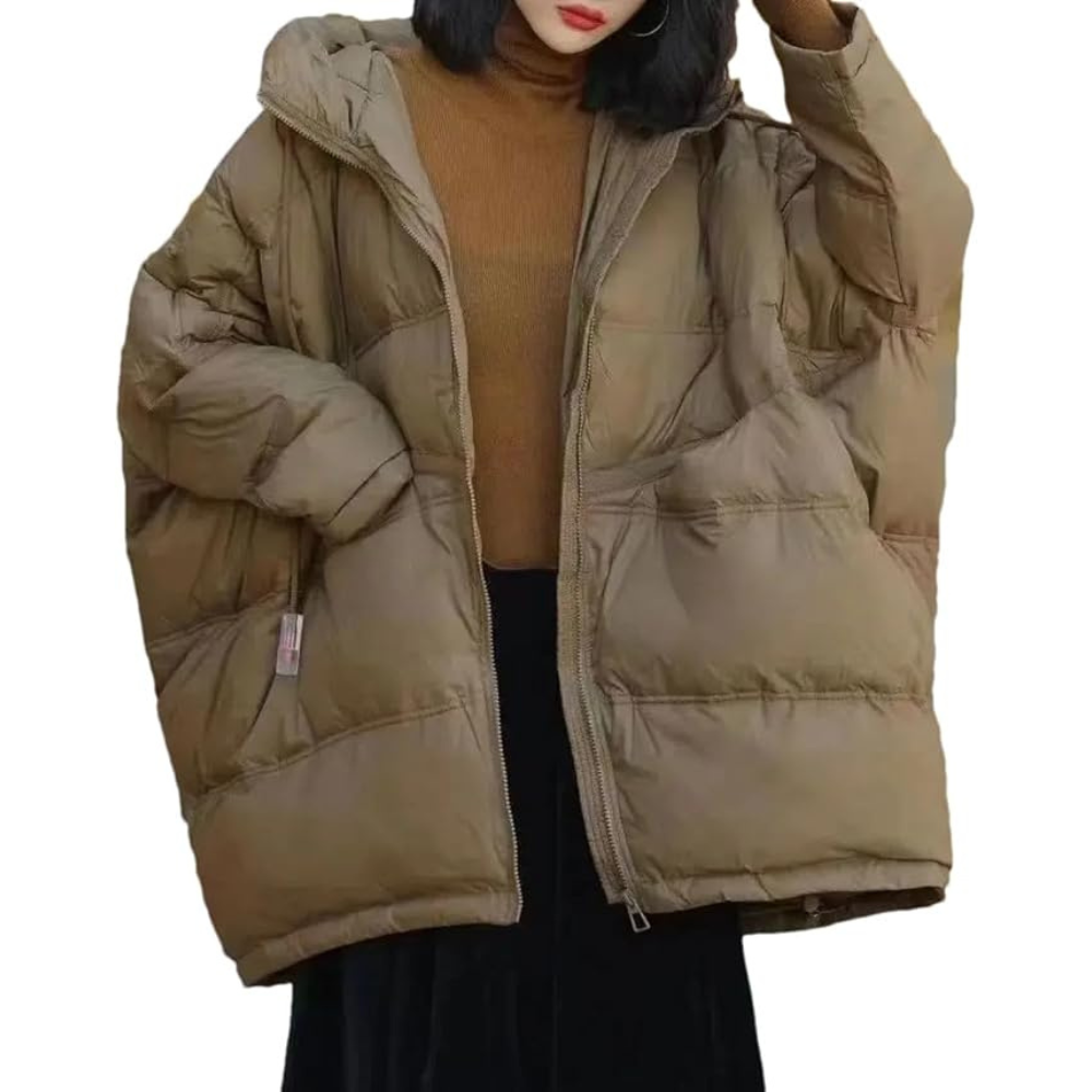 WW | Übergrößen Frauen Winterjacke mit Kapuze