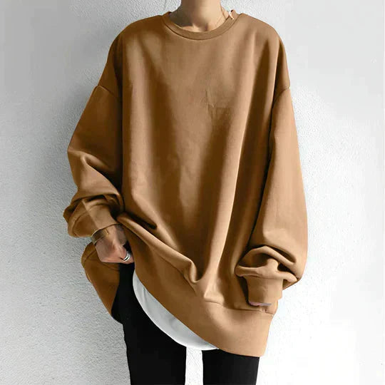 WW | Übergroßer Pullover Lose Passform Gemütlich Sweatshirt Damenbekleidung