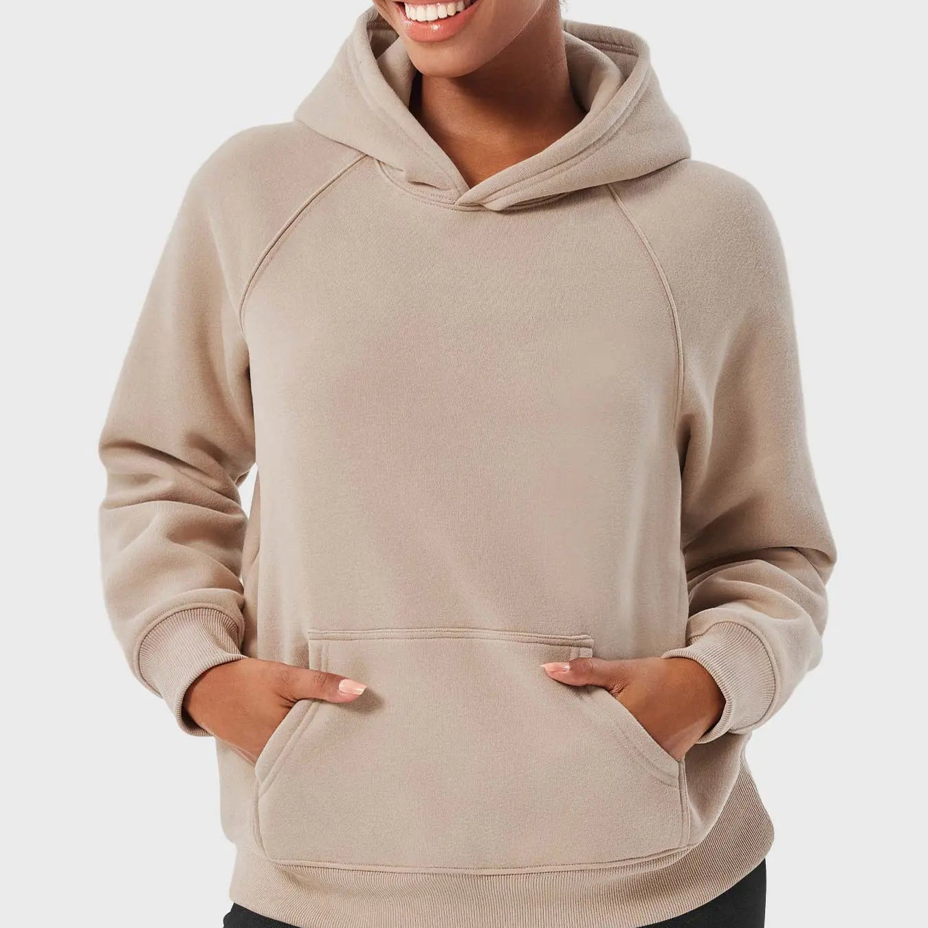 WW | Damen Hoodie mit Raglanärmeln und Kängurutasche