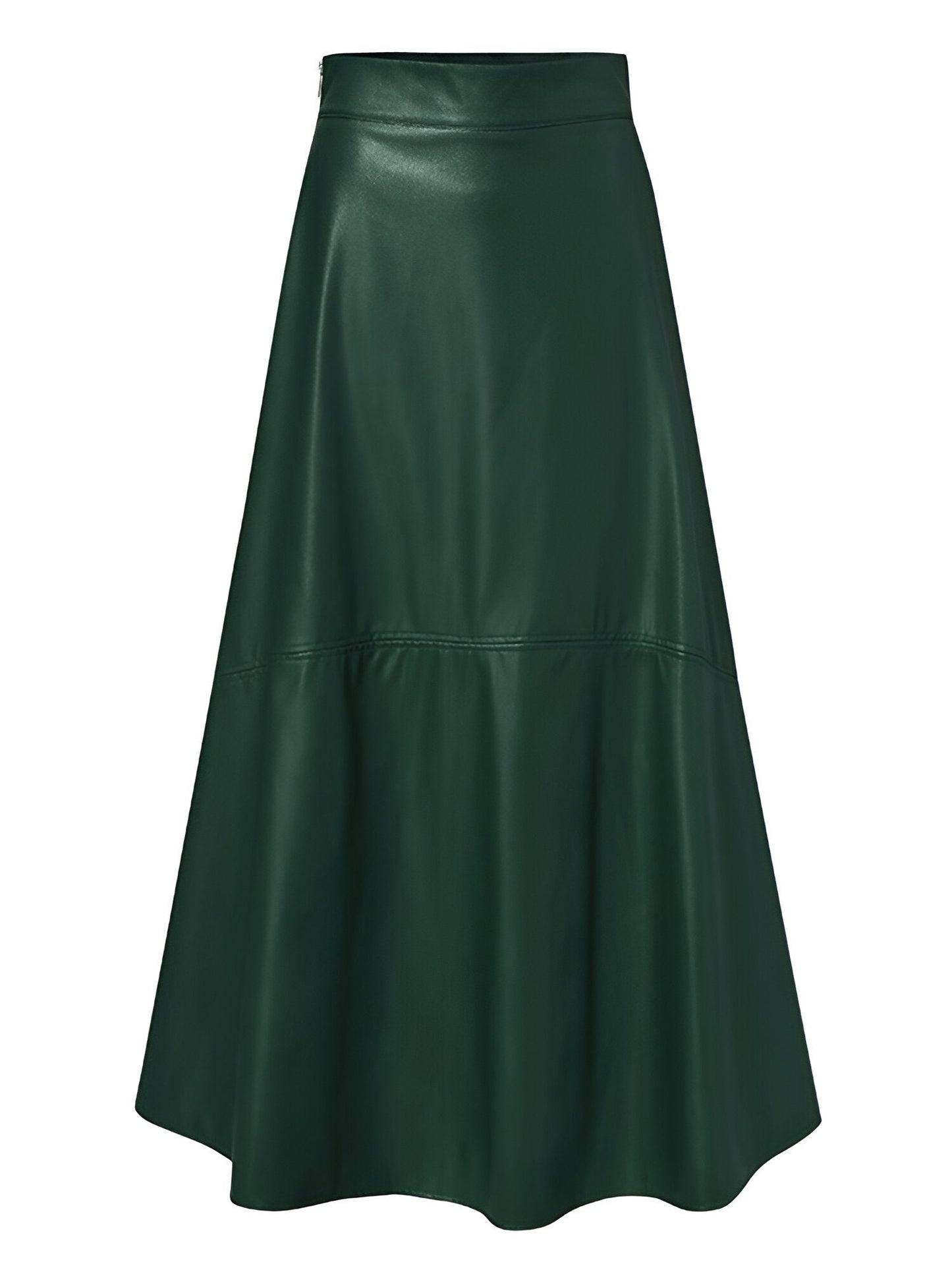 WW | Eleganter PU-Leder Maxi-Rock