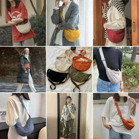 WW | Women's Half Moon Crossbody Bag with Adjustable Strap