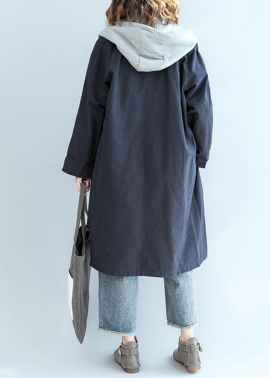 WW | Doppelbrust feine Kleidung für Frauen navy oversized Jacken