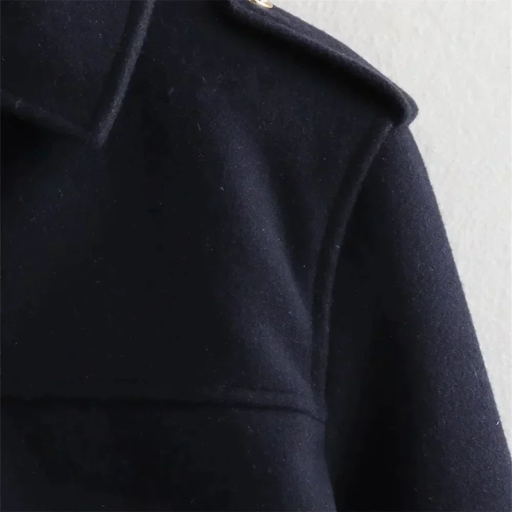 WW | Neue modisch lässige Jacke mit goldener Schnalle für Frauen