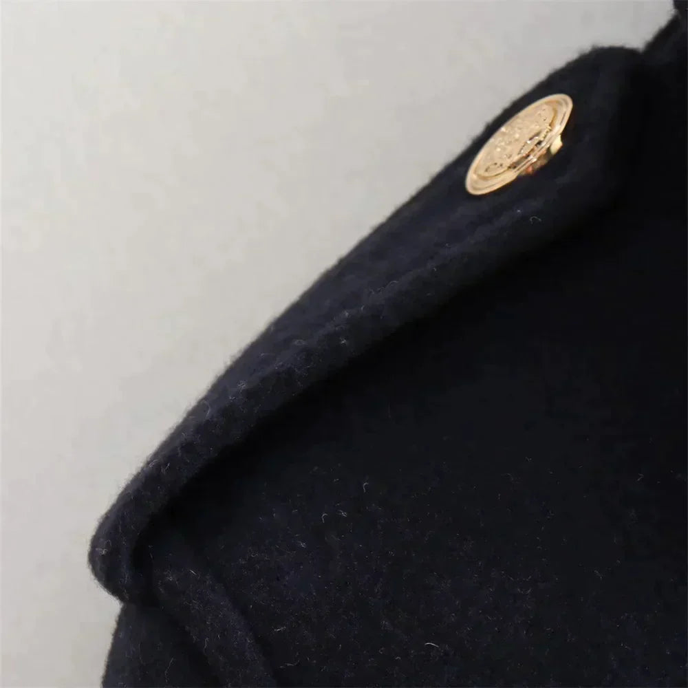WW | Neue modisch lässige Jacke mit goldener Schnalle für Frauen