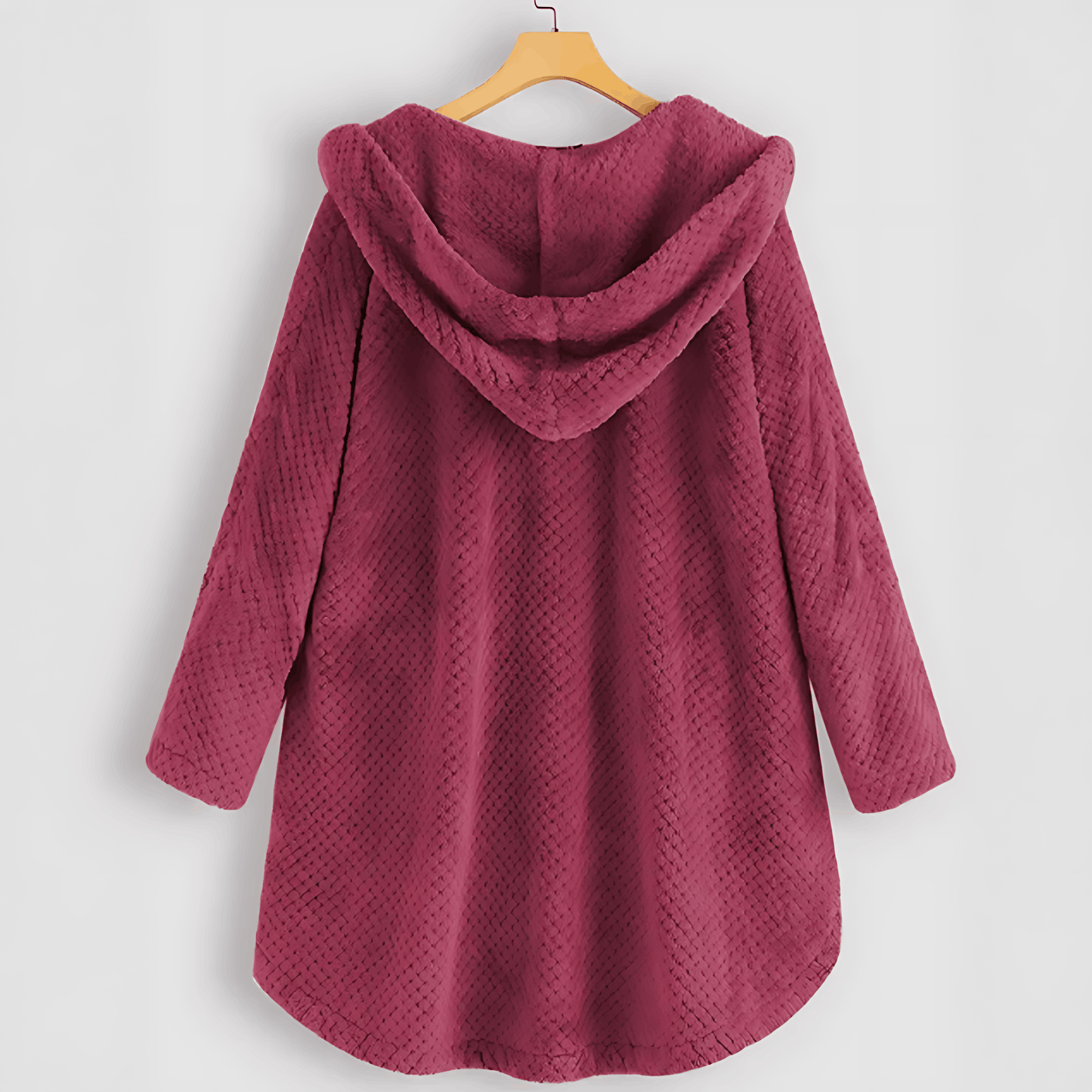 WW | Fleece Strickjacke mit Kapuze