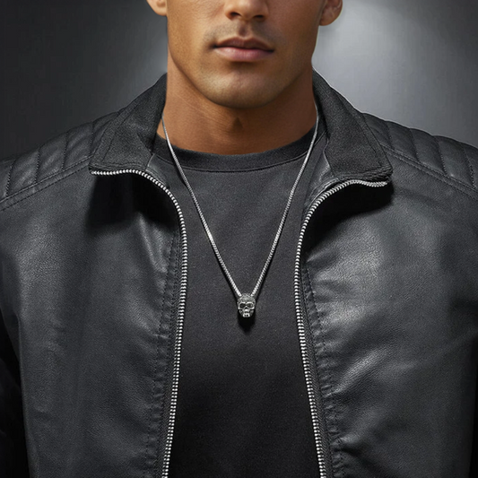 WW | Herren klassische Lederjacke