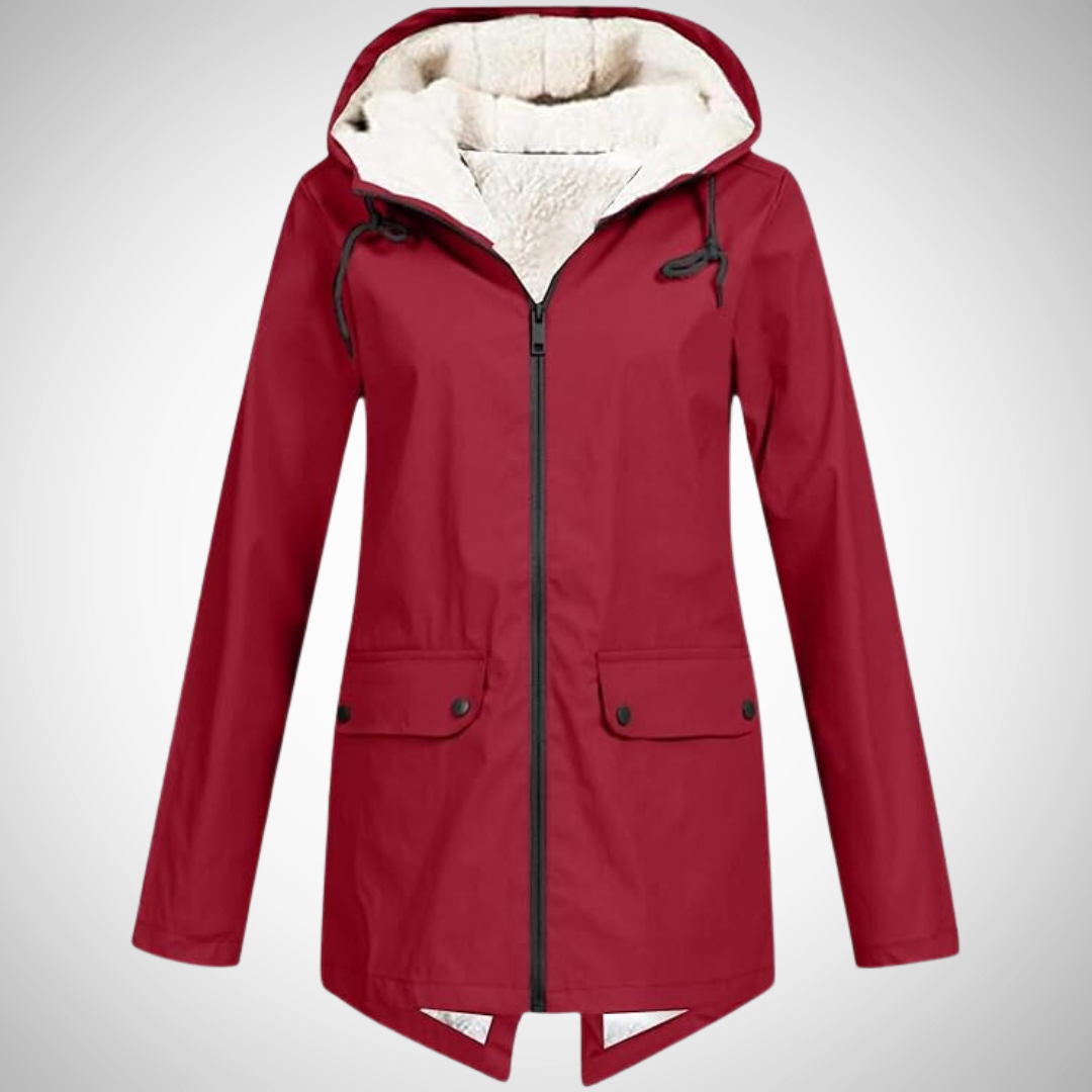 WW | Fleece Gefütterter Regenmantel Für Frauen